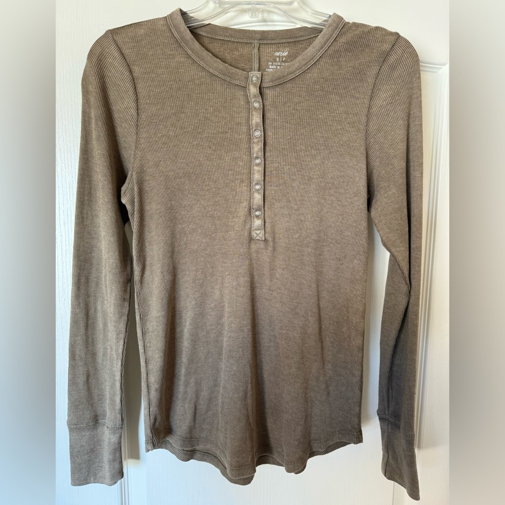 Aerie Ribbed Henley